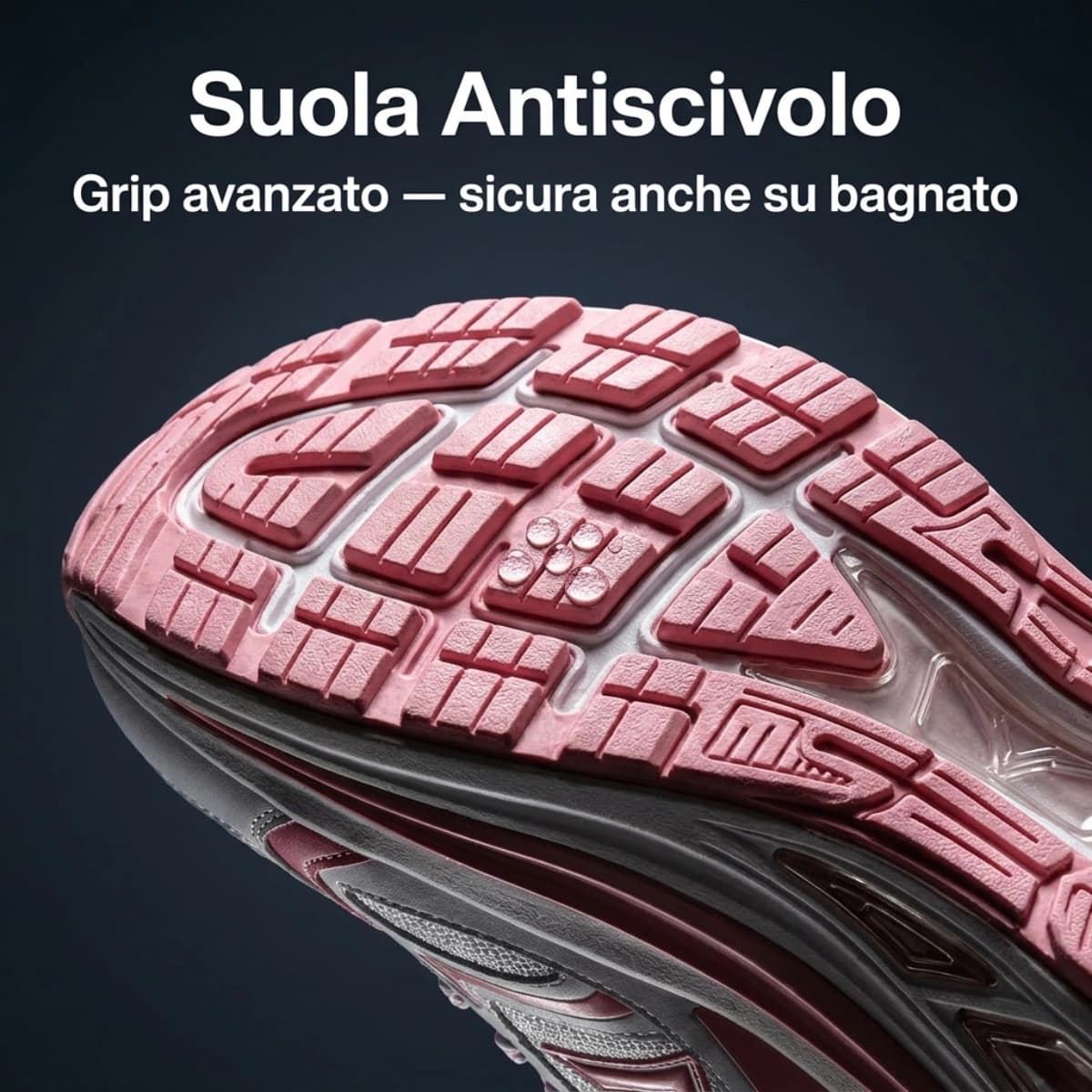 Suola antiscivolo con grip avanzato