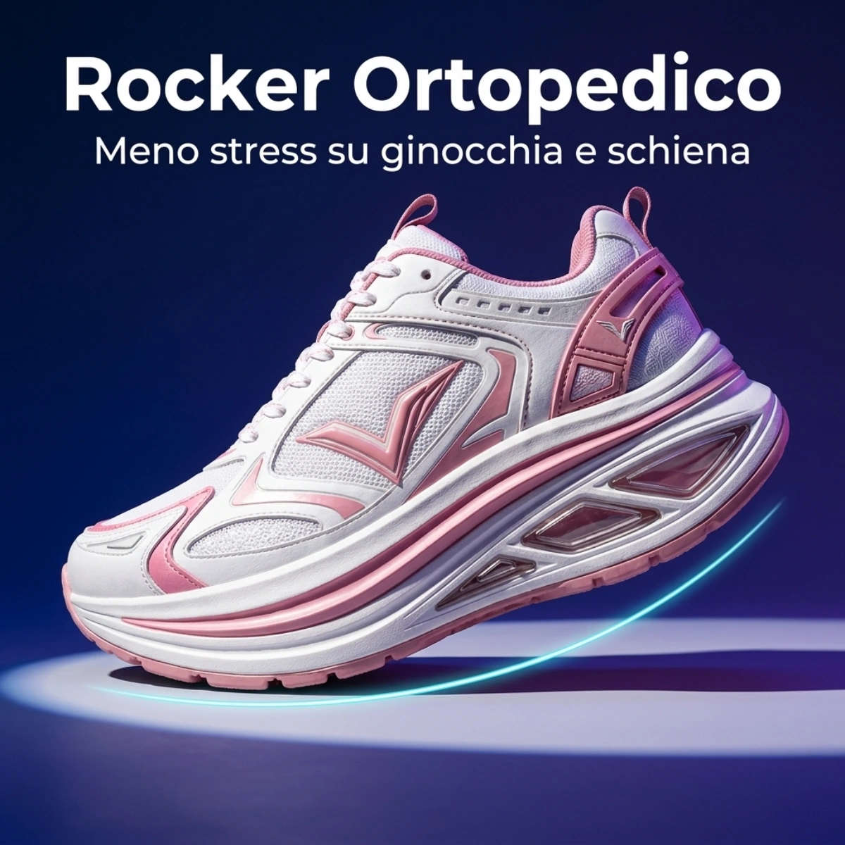 Suola basculante rocker ortopedico